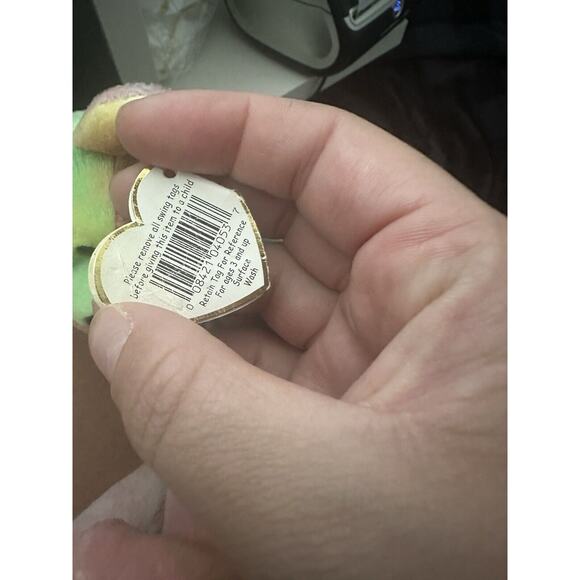 NEW TY Beanie Baby PEACE THE BEAR 1996 Rare Beanie Baby Toy Tie Dye 008421040537 - Picture 9 of 10